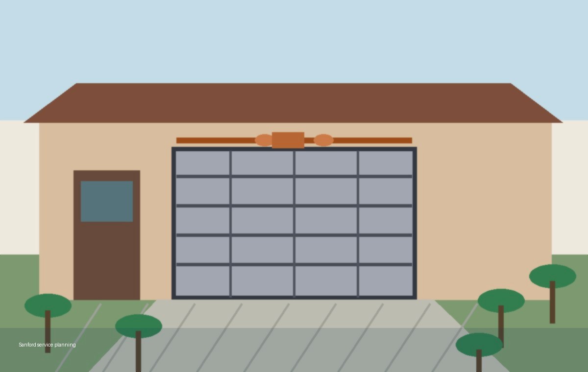 Garage door torsion spring gap check at a Cedar Park home